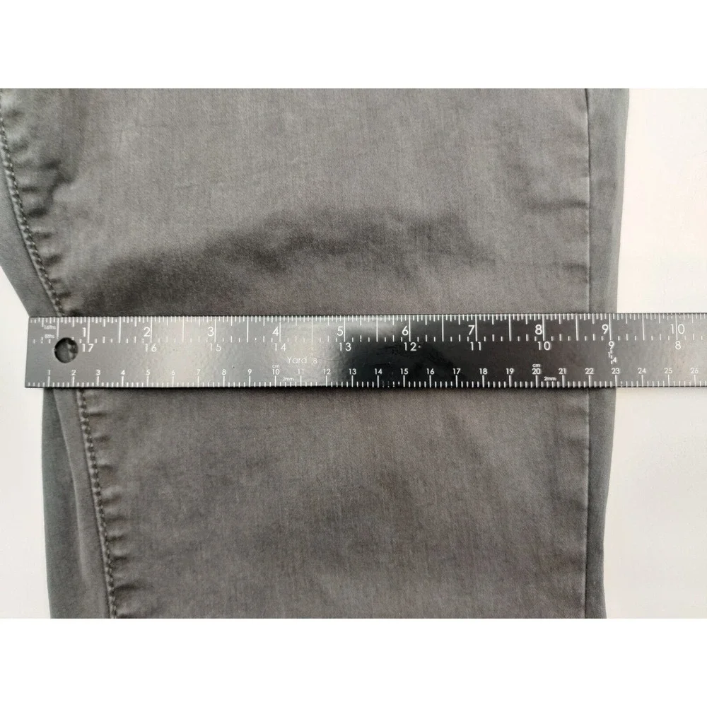 Universal Thread Women's Hi Rise Skinny Pants Charcoal Gray Button Fly Sz 12/31R